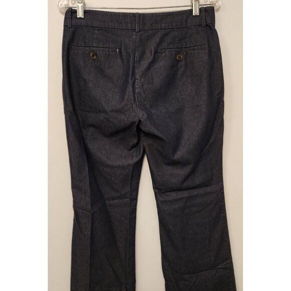 Lord & Taylor Pants 424 Fifth Women's Mid Rise Stretch Flat Front Blue Sz 6 EUC - Picture 8 of 10